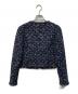 Rene (ルネ) ノーカラーツイードジャケット ネイビー サイズ:	SIZE 36：15000円