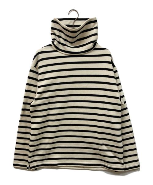 OUTIL（ウティ）OUTIL (ウティ) ウールボーダータートルネックニット アイボリー サイズ:	SIZE 0の古着・服飾アイテム