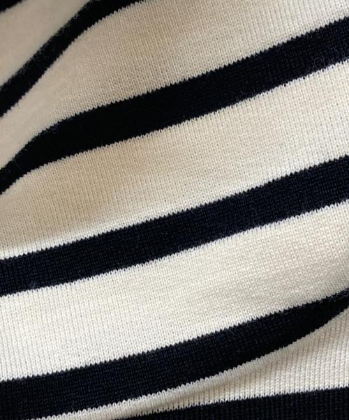 OUTIL（ウティ）OUTIL (ウティ) ウールボーダータートルネックニット アイボリー サイズ:	SIZE 0の古着・服飾アイテム