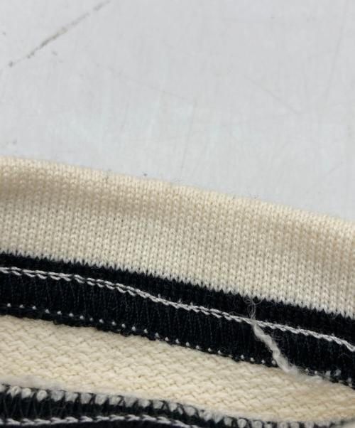 OUTIL（ウティ）OUTIL (ウティ) ウールボーダータートルネックニット アイボリー サイズ:	SIZE 0の古着・服飾アイテム