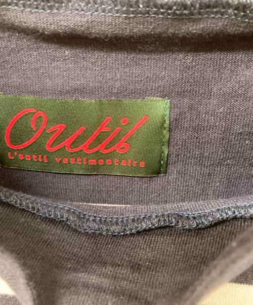 OUTIL（ウティ）OUTIL (ウティ) モックネックバスクシャツ ネイビー サイズ:	SIZE 0の古着・服飾アイテム