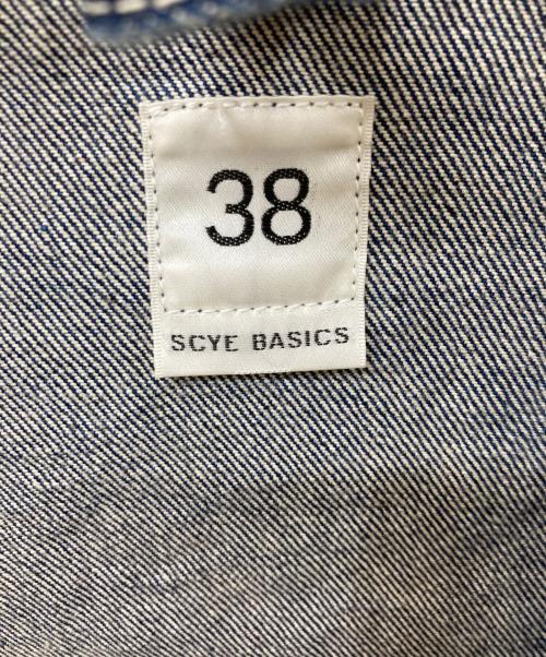 SCYEBASICS（サイベーシックス）SCYEBASICS (サイベーシックス) デニムジップアップワークジャケット インディゴ サイズ:	SIZE 38の古着・服飾アイテム