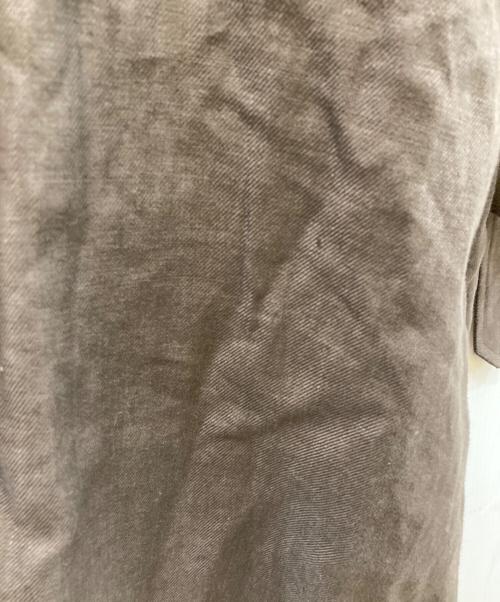 Deuxieme Classe/EVERYDAY I LIKE.（ドゥーズィエム クラス/エブリデイ アイ ライク）Deuxieme Classe/EVERYDAY I LIKE. (ドゥーズィエム クラス/エブリデイ アイ ライク) リネン トレンチコート グレー サイズ:実寸をご確認くださいの古着・服飾アイテム