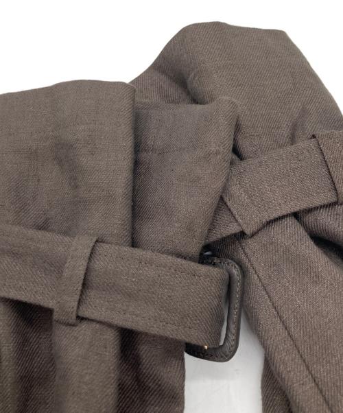 Deuxieme Classe/EVERYDAY I LIKE.（ドゥーズィエム クラス/エブリデイ アイ ライク）Deuxieme Classe/EVERYDAY I LIKE. (ドゥーズィエム クラス/エブリデイ アイ ライク) リネン トレンチコート グレー サイズ:実寸をご確認くださいの古着・服飾アイテム