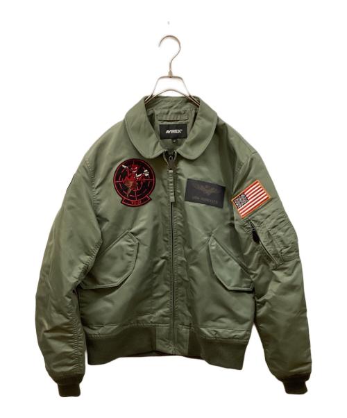 AVIREX（アヴィレックス）AVIREX (アヴィレックス) フライトジャケット トップガン カーキ サイズ:SIZE Lの古着・服飾アイテム