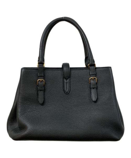 BALLY（バリー）BALLY (バリー) BOOM レザーハンドバッグ ブラックの古着・服飾アイテム