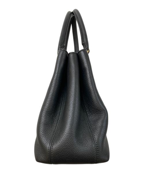 BALLY（バリー）BALLY (バリー) BOOM レザーハンドバッグ ブラックの古着・服飾アイテム