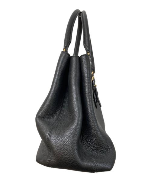 BALLY（バリー）BALLY (バリー) BOOM レザーハンドバッグ ブラックの古着・服飾アイテム