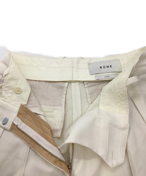 ROHE（ロヘ）ROHE (ロヘ) スラックス アイボリー サイズ:SIZE 34の古着・服飾アイテム