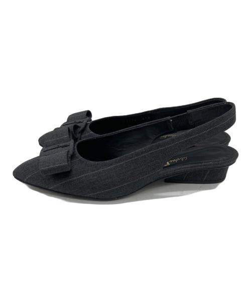 Salvatore Ferragamo（サルヴァトーレ フェラガモ）Salvatore Ferragamo (サルヴァトーレ フェラガモ) Viva Sling グレー サイズ:	SIZE 5 1/2の古着・服飾アイテム
