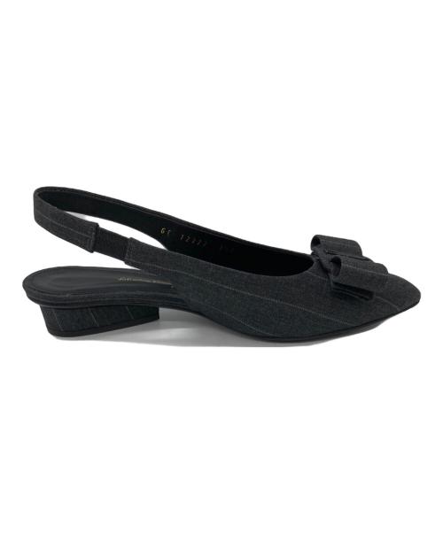Salvatore Ferragamo（サルヴァトーレ フェラガモ）Salvatore Ferragamo (サルヴァトーレ フェラガモ) Viva Sling グレー サイズ:	SIZE 5 1/2の古着・服飾アイテム