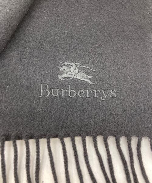 Burberry's（バーバリーズ）Burberry's (バーバリーズ) カシミヤマフラー ブラックの古着・服飾アイテム