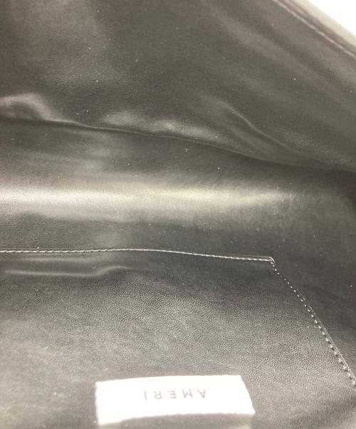 Ameri VINTAGE（アメリヴィンテージ）Ameri VINTAGE (アメリヴィンテージ) RECTANGLE LEATHER BAG ブラックの古着・服飾アイテム