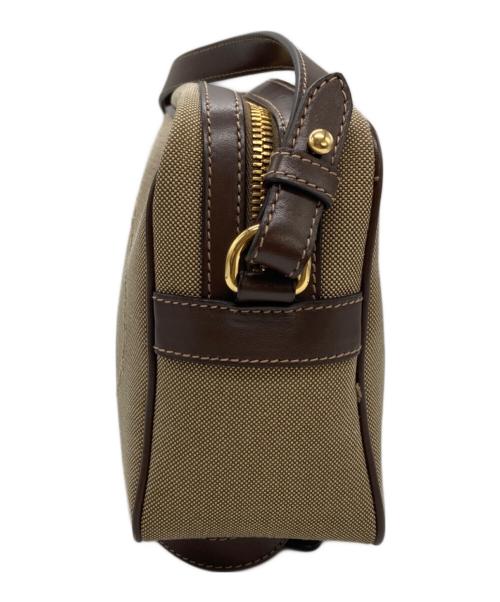 PRADA（プラダ）PRADA (プラダ) ロゴジャガードキャンバスショルダーバッグ ベージュ サイズ:不明の古着・服飾アイテム