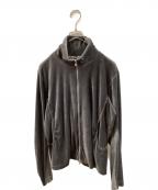 NVRFRGTネヴァーフォーゲット）の古着「Velour Zip Up Track Topベロアジャケット」｜グレー