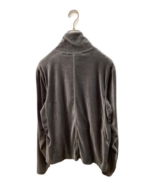 NVRFRGT（ネヴァーフォーゲット）NVRFRGT (ネヴァーフォーゲット) Velour Zip Up Track Topベロアジャケット グレー サイズ:SIZE 2の古着・服飾アイテム
