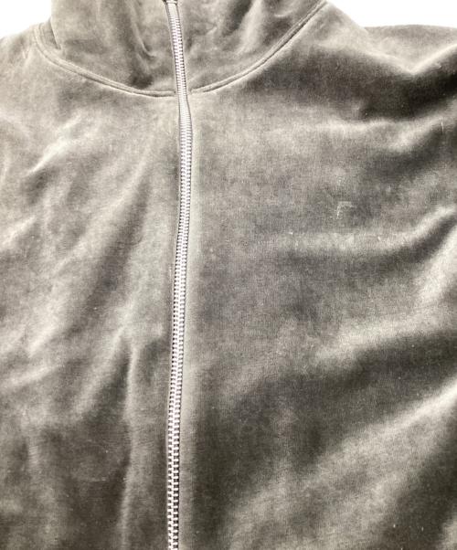 NVRFRGT（ネヴァーフォーゲット）NVRFRGT (ネヴァーフォーゲット) Velour Zip Up Track Topベロアジャケット グレー サイズ:SIZE 2の古着・服飾アイテム