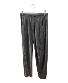 NVRFRGT（ネヴァーフォーゲット）の古着「VELOUR 3D TWISTED LOUNGE PANTS」｜グレー
