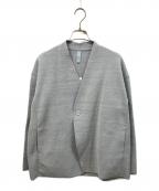 CFCLシーエフシーエル）の古着「MILAN COLLARLESS DOUBLEBREASTED BOXY JACKET」｜グレー