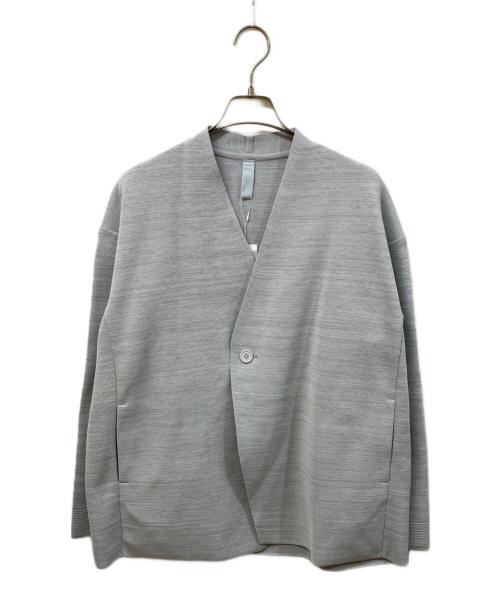 CFCL（シーエフシーエル）CFCL (シーエフシーエル) MILAN COLLARLESS DOUBLEBREASTED BOXY JACKET グレー サイズ:SIZE 3の古着・服飾アイテム