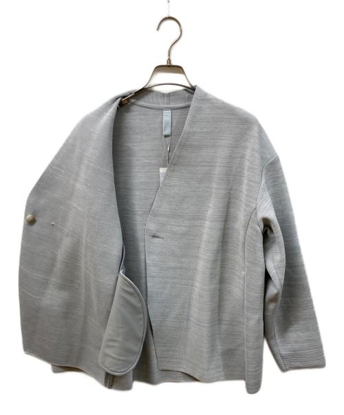 CFCL（シーエフシーエル）CFCL (シーエフシーエル) MILAN COLLARLESS DOUBLEBREASTED BOXY JACKET グレー サイズ:SIZE 3の古着・服飾アイテム