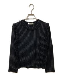 ROBE DE CHAMBRE COMME DES GARCONS（ローブドシャンブル コムデギャルソン）の古着「ストライプカットソー」｜ブラック