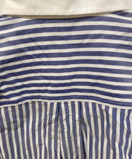 CELINE（セリーヌ）CELINE (セリーヌ) クロップドストライプシャツ ブルー サイズ:SIZE 38の古着・服飾アイテム