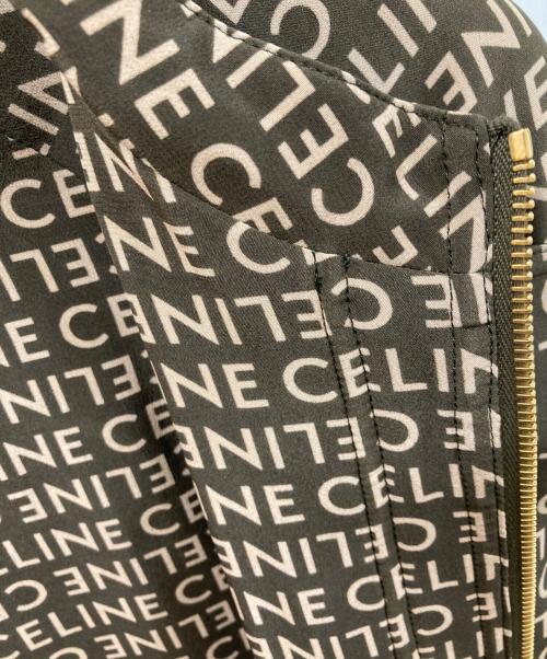 CELINE（セリーヌ）CELINE (セリーヌ) シルクノーカラージャケット ブラウン サイズ:SIZE 34の古着・服飾アイテム