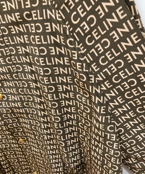 CELINE（セリーヌ）CELINE (セリーヌ) シルクノーカラージャケット ブラウン サイズ:SIZE 34の古着・服飾アイテム