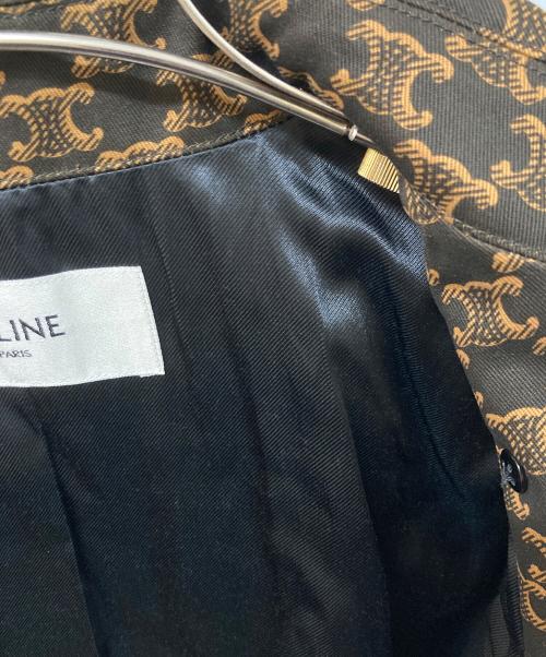 CELINE（セリーヌ）CELINE (セリーヌ) リオンフ柄 トレンチコート ブラウン サイズ:SIZE 34の古着・服飾アイテム