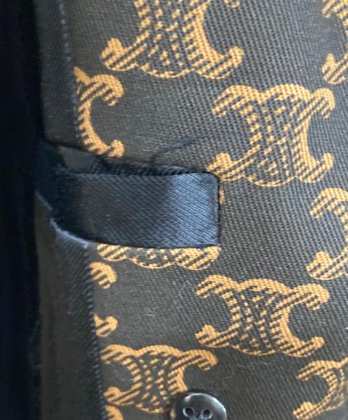 CELINE（セリーヌ）CELINE (セリーヌ) リオンフ柄 トレンチコート ブラウン サイズ:SIZE 34の古着・服飾アイテム
