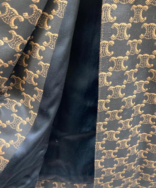 CELINE（セリーヌ）CELINE (セリーヌ) リオンフ柄 トレンチコート ブラウン サイズ:SIZE 34の古着・服飾アイテム