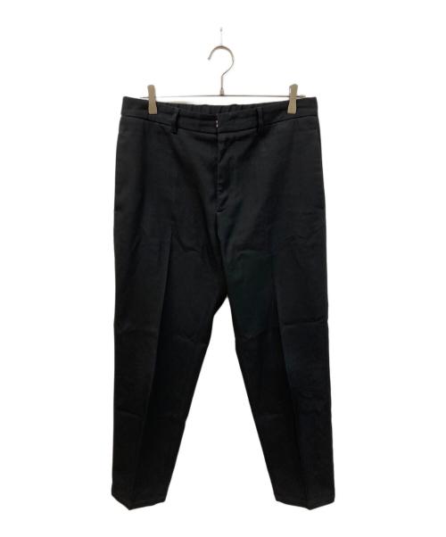 JIL SANDER（ジルサンダー）JIL SANDER (ジルサンダー) ウール ギャバジン テーパードパンツ ブラック サイズ:	SIZE 46の古着・服飾アイテム