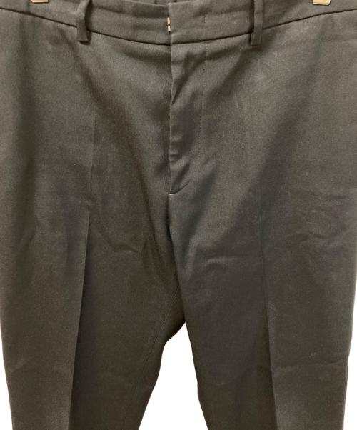 JIL SANDER（ジルサンダー）JIL SANDER (ジルサンダー) ウール ギャバジン テーパードパンツ ブラック サイズ:	SIZE 46の古着・服飾アイテム