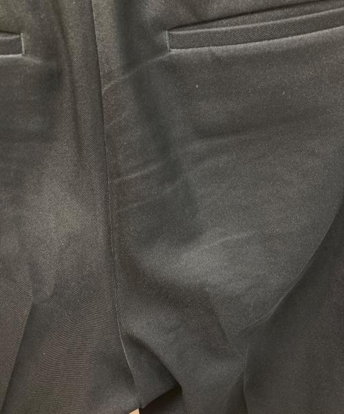 JIL SANDER（ジルサンダー）JIL SANDER (ジルサンダー) ウール ギャバジン テーパードパンツ ブラック サイズ:	SIZE 46の古着・服飾アイテム