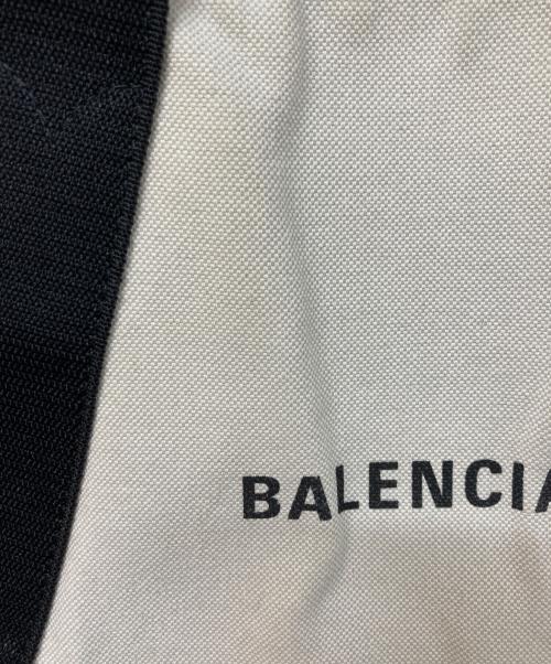 BALENCIAGA（バレンシアガ）BALENCIAGA (バレンシアガ) NAVY CABAS NEW M ネイビーカバ トートバッグ アイボリーの古着・服飾アイテム
