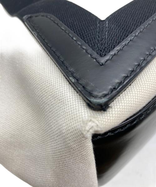 BALENCIAGA（バレンシアガ）BALENCIAGA (バレンシアガ) NAVY CABAS NEW M ネイビーカバ トートバッグ アイボリーの古着・服飾アイテム
