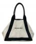 BALENCIAGA（バレンシアガ）の古着「NAVY CABAS NEW M ネイビーカバ トートバッグ」｜アイボリー