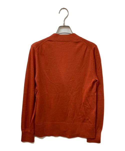 TORY BURCH（トリーバーチ）TORY BURCH (トリーバーチ) ロゴボタンカーディガン レッド サイズ:SIZE Mの古着・服飾アイテム
