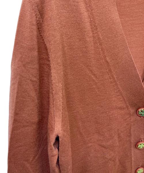 TORY BURCH（トリーバーチ）TORY BURCH (トリーバーチ) ロゴボタンカーディガン レッド サイズ:SIZE Mの古着・服飾アイテム