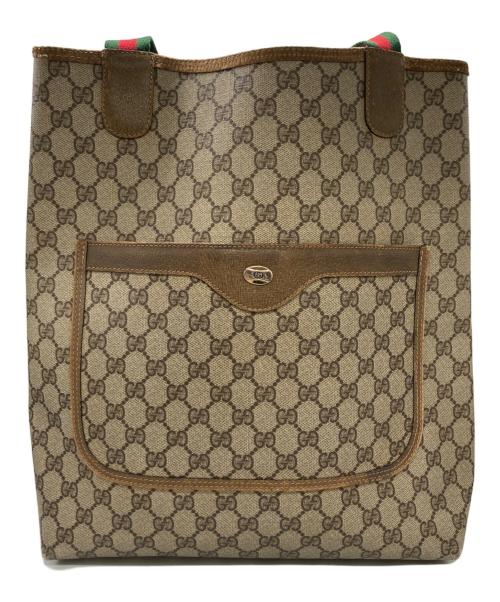 GUCCI（グッチ）GUCCI (グッチ) GGスプリームトートバッグ ベージュの古着・服飾アイテム