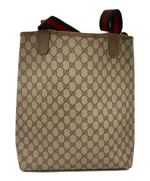 GUCCI（グッチ）GUCCI (グッチ) GGスプリームトートバッグ ベージュの古着・服飾アイテム