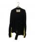 DIESEL (ディーゼル) ダメージ加工ボーダーニット ブラック サイズ:	SIZE M：6000円