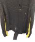 中古・古着 DIESEL (ディーゼル) ダメージ加工ボーダーニット ブラック サイズ:	SIZE M：6000円