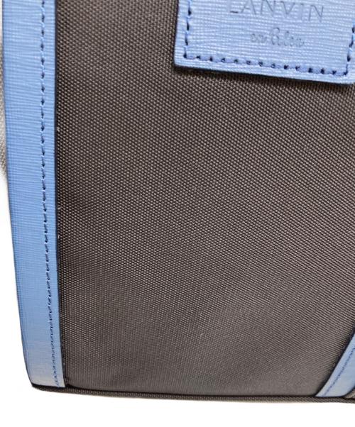 LANVIN en Bleu（ランバンオンブルー）LANVIN en Bleu (ランバンオンブルー) ドロップ ドライビングトートバッグ ネイビーの古着・服飾アイテム