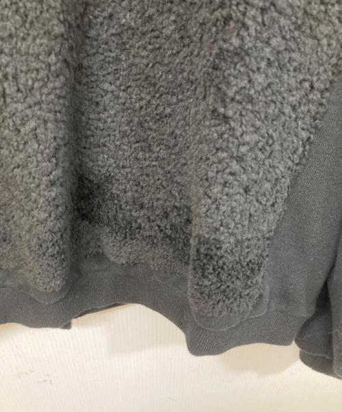 MUVEIL（ミュベール）MUVEIL (ミュベール) 裏毛ボアブルゾン ブラック サイズ:	SIZE 38の古着・服飾アイテム