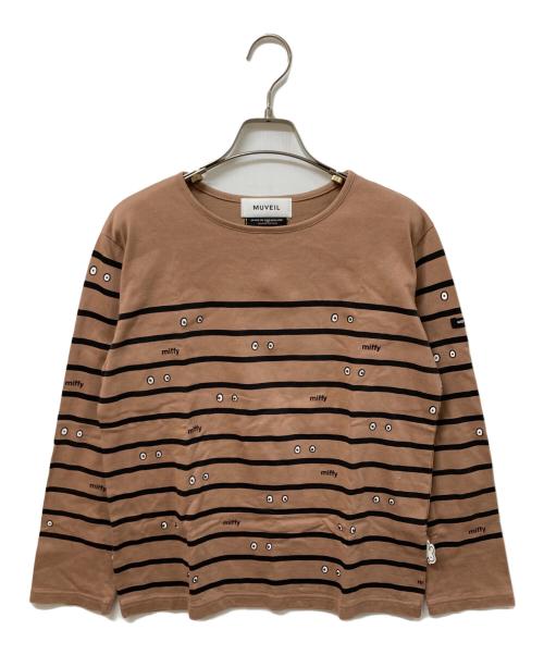MUVEIL（ミュベール）MUVEIL (ミュベール) ミッフィーコラボボーダーロンT ベージュ サイズ:SIZE 38の古着・服飾アイテム