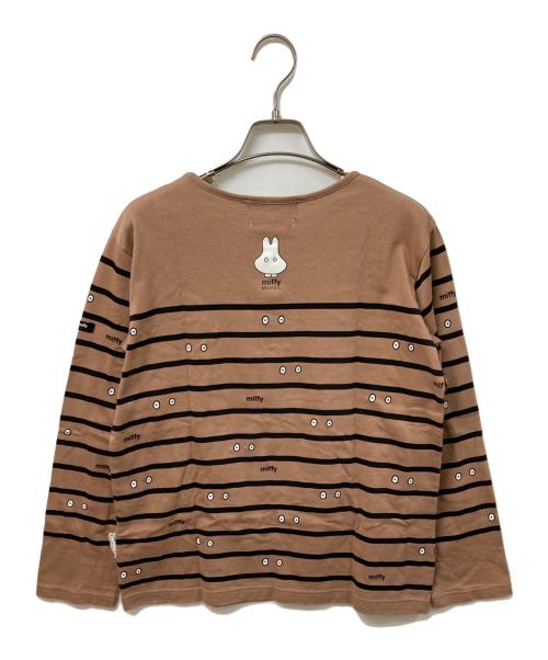 MUVEIL（ミュベール）MUVEIL (ミュベール) ミッフィーコラボボーダーロンT ベージュ サイズ:SIZE 38の古着・服飾アイテム