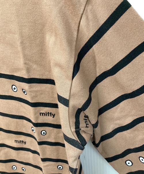 MUVEIL（ミュベール）MUVEIL (ミュベール) ミッフィーコラボボーダーロンT ベージュ サイズ:SIZE 38の古着・服飾アイテム