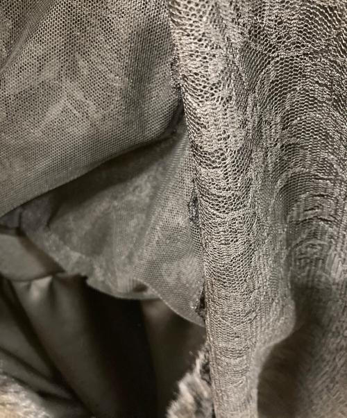 MUVEIL（ミュベール）MUVEIL (ミュベール) レースファースカート ブラック サイズ:SIZE 38の古着・服飾アイテム